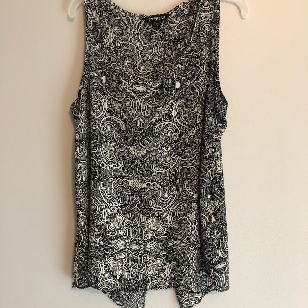 Black and white blouse